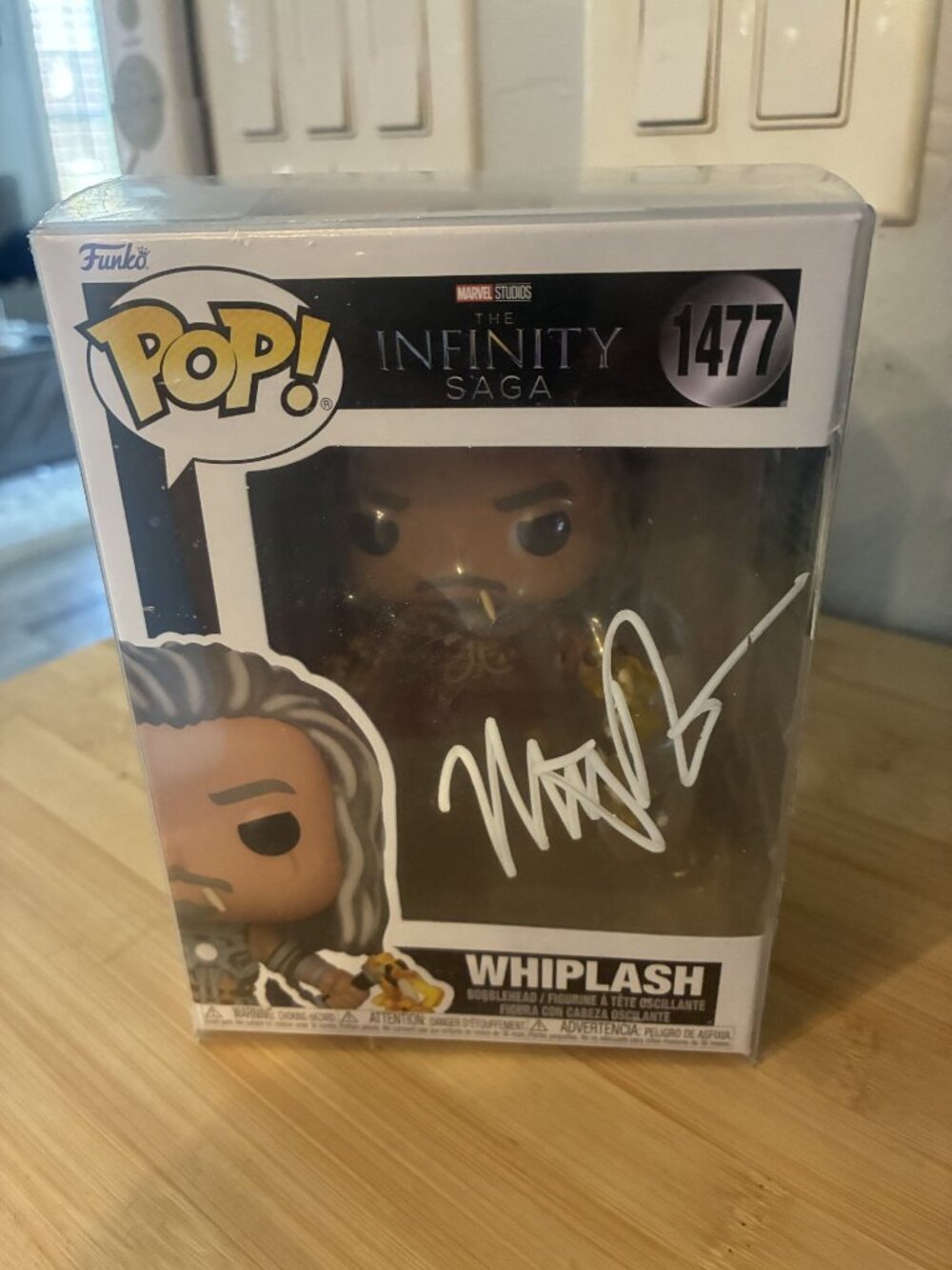 Funko Pop! Marvel The Infinity Saga Whiplash #1477 Signed Mickey Rourke